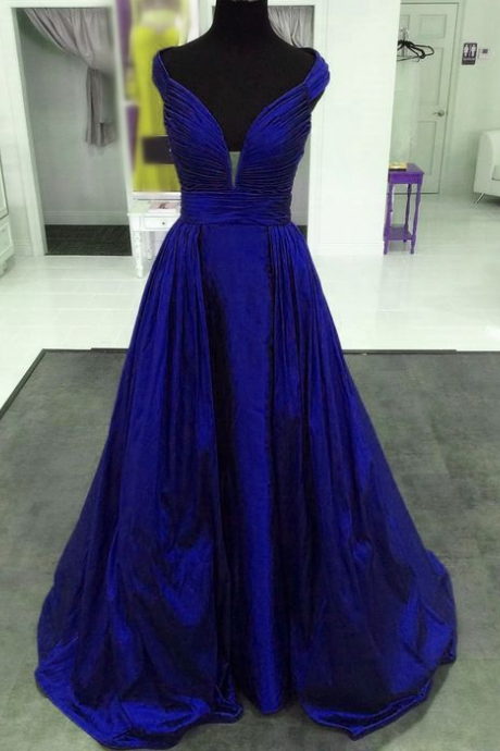 Beautiful Royal Blue Long Prom Dress