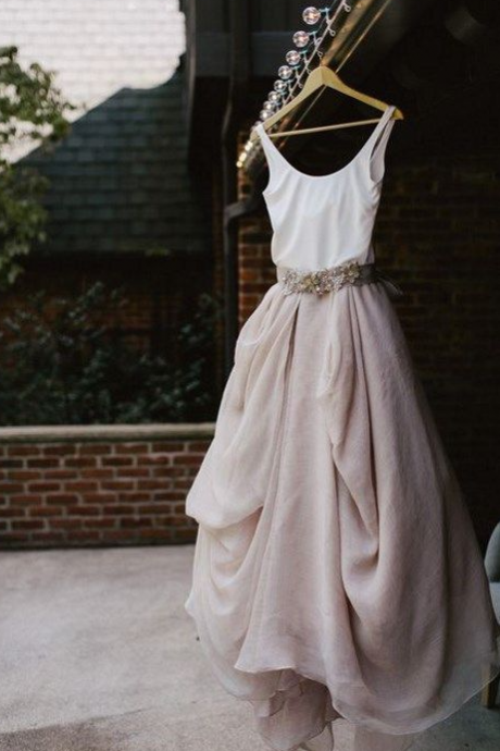 Modern Bridal Dress With Beading