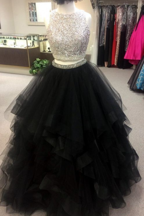 Sexy Tulle Prom Dress, Long Evening Dress