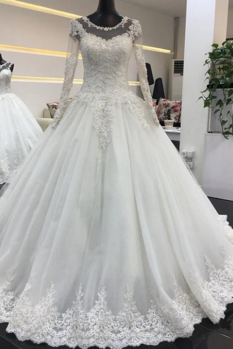Princess Style Lace Wedding Dress, Bridal Gown