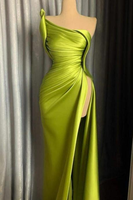 Lemon Green Prom Dresses Evening Gowns