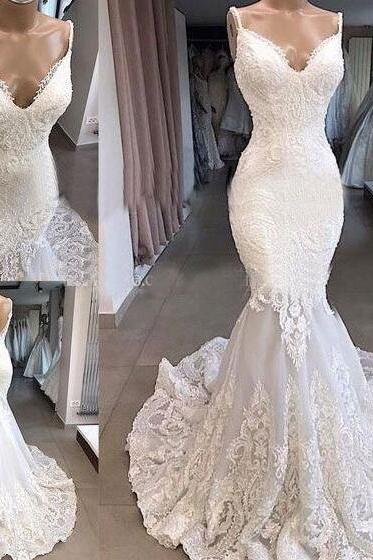 Mermaid Wedding Dresses Bridal Gown With Beading