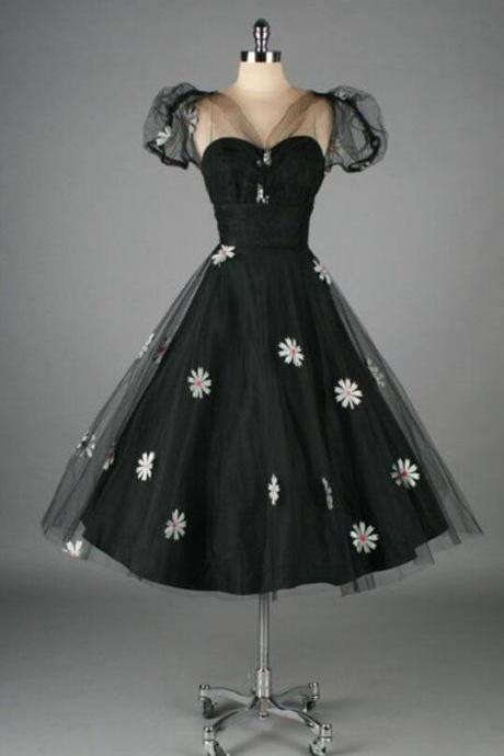 Vintage Ball Gown Homecoming Dresses Short Cocktail Dress