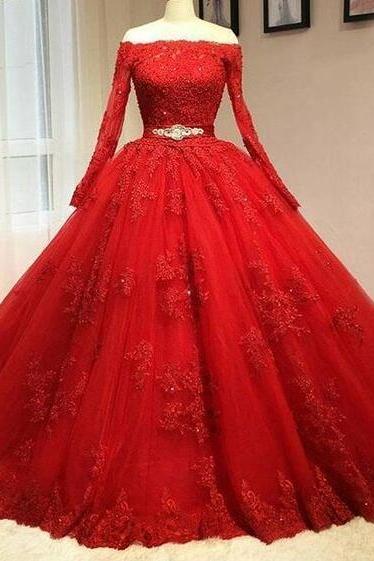 Red Ball Gown Quinceanera Dresses