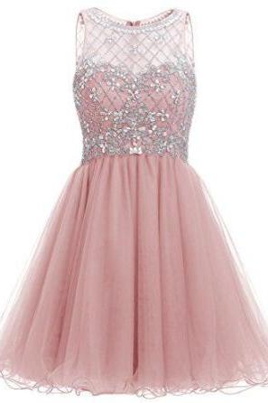 strapless open back dress Elegant Pink Ombre Straps A-Line Party Dress Retro Wedding Dress DP417   DSProm