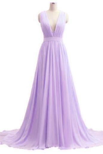 Mermaid Lavender Party Dresses, Long Prom Dresses