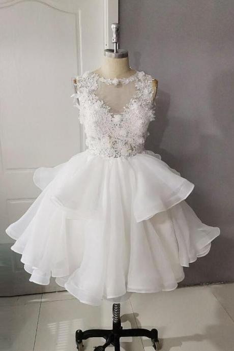 Cute Homecoming Dresses Short White Prom Dress