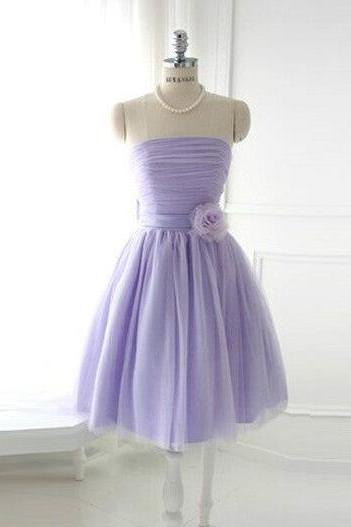 Cute Lilac Short Prom Dresses