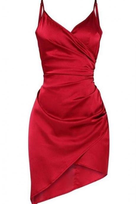 Sexy Red Formal Graduation Homecoming Dress