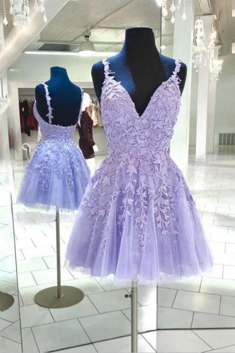 Elegant Lavender Prom Dresses, Homecoming Dresses