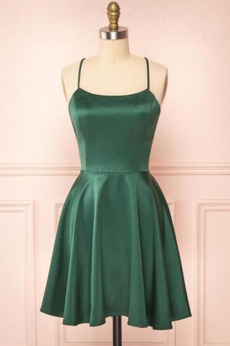 elegantes cheap short prom dresses, green party dresses