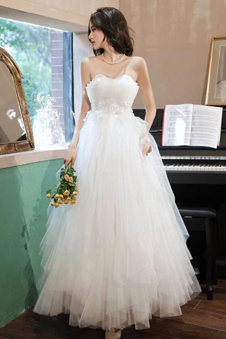 Beautiful A Line Princess Tulle Prom Dresses