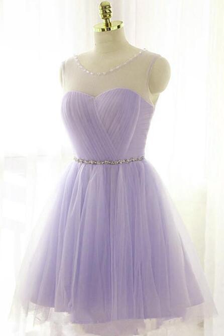 Lovely Light Purple Short Homecoming Dress