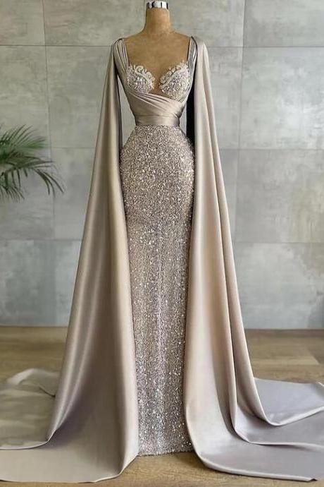 Fashion Sexy Sequin Evening Dresses For Party