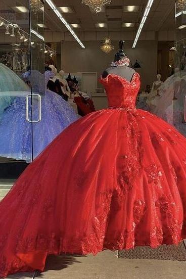 Mermaid Ball Gown Red Prom Dresses