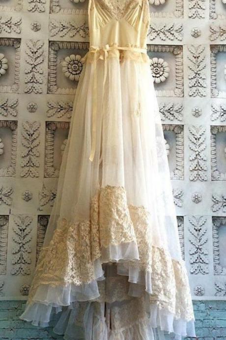 Mermiad Lace Prom Dress Wedding Dress