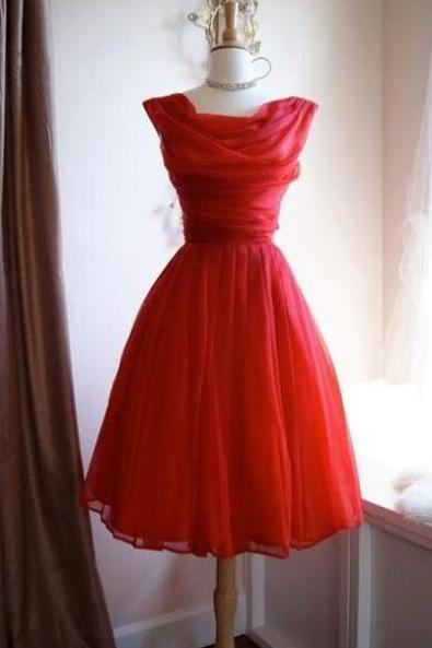 Cute Red Short Homecoming Dresses