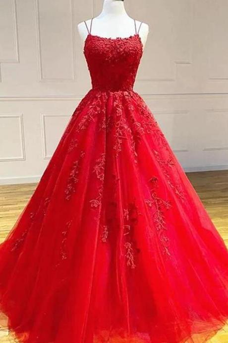 Style Prom Dress Lace Up Back Evening Gown Graduation Dresses