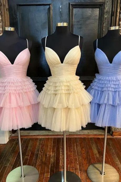 Cute A-line Short Prom Dress Homecoming Dress