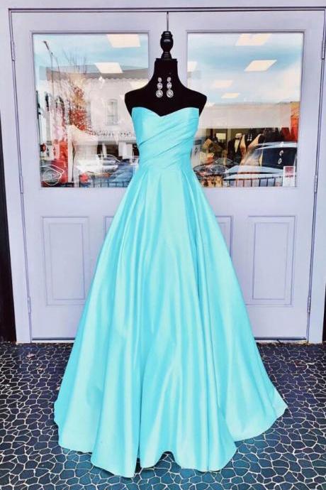 Simple Sweetheart A Line Prom Dress