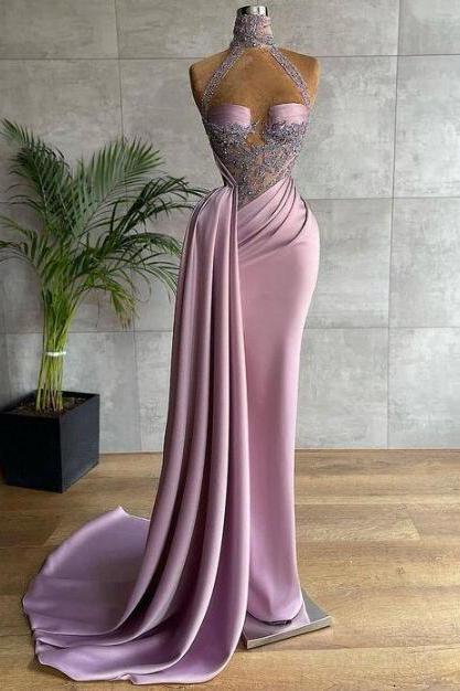 Elegant Sexy Party Dress Long Evening Dress With Lace