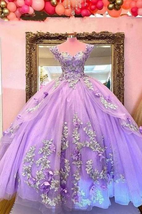 Ball Gown Lace Prom Dresses Long Evening Dresses