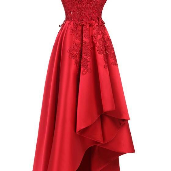 Simple Green Satin Prom Dress on Luulla