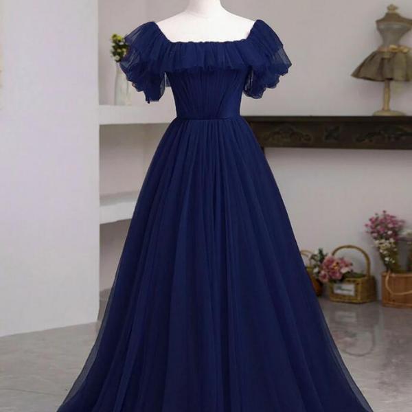 KETELEERIA NAVY BLUE A-LINE DRESS