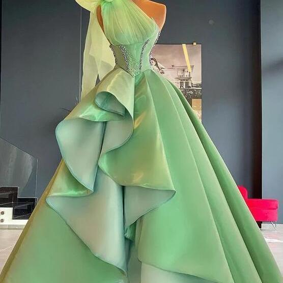 Layered Ruffle Sleeve A-line Dress