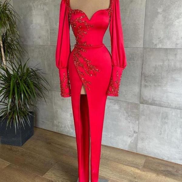 Simple A-line Long Prom Dresses ,DS4111 main image 0