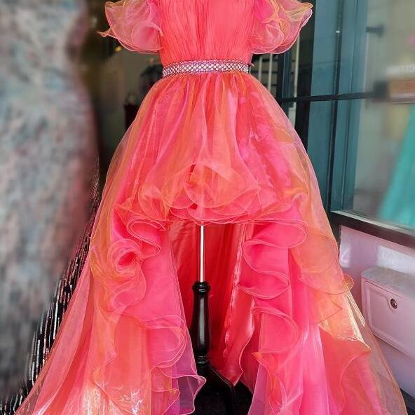 Hunter Green Strapless A-Line Tulle Long Party Dress Evening Gown,DP1806