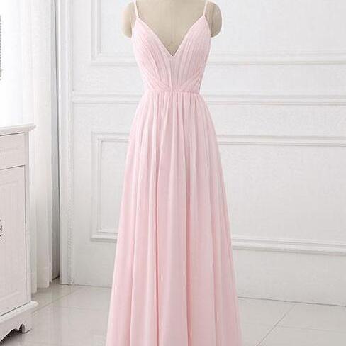 A Line V Neck Beading Pink Short Prom Dresses With Pleats LBQ1324 main image 1