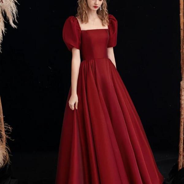 Pink Tulle and Velvet Long Sleeves Flowers Evening Dress, New Style A-line Party Dress