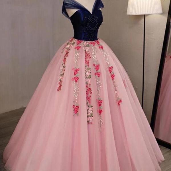 Off The Shoulder Long Sleeves Evening Dress,Prom Gown