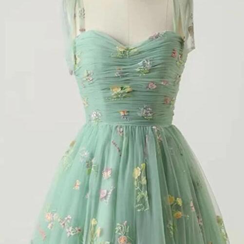 Sexy Prom Dress Green Evening Gown Graduation Party Dress Formal Dress For Prom main image 1