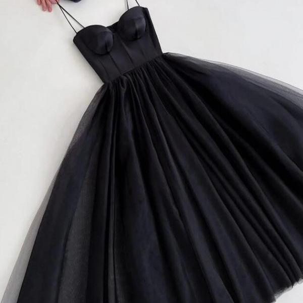 Elegant Spaghetti Strap V-neck A-line Long Prom Dress Ideas, Evening Party Dresses,WGP1701 main image 1