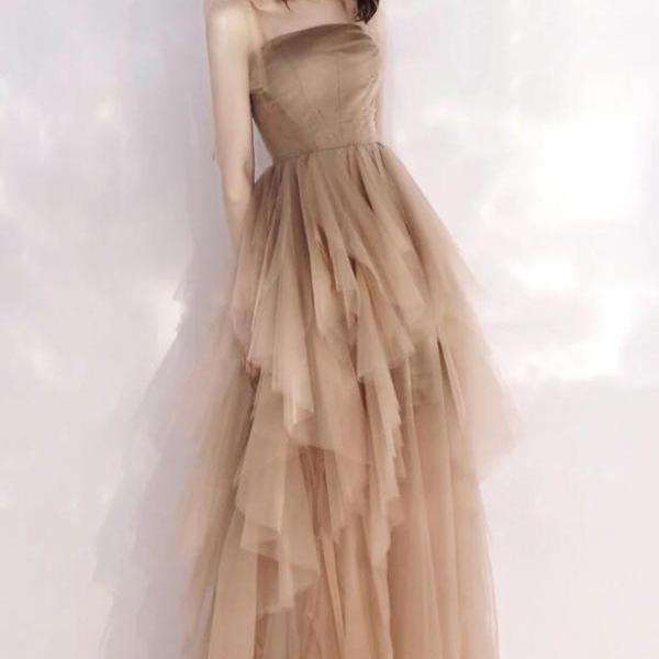 Light pistol green long dress main image 1