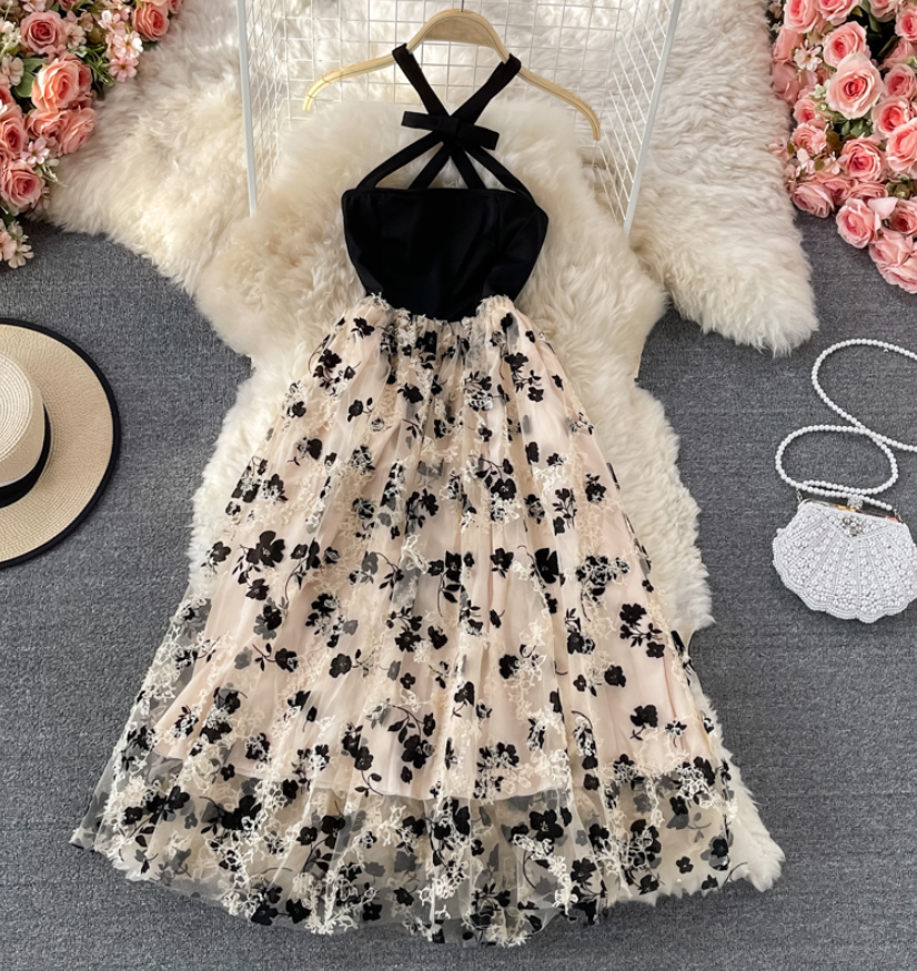 Cute Short Floral Dress Summer Dress on Luulla