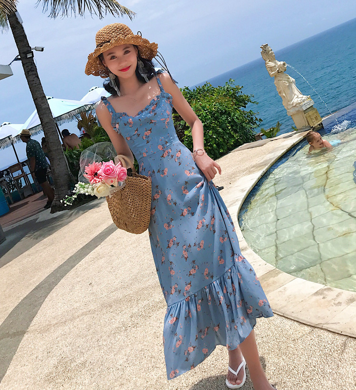 Vintage Spaghhetti Strap Dresses,floral Dresses on Luulla