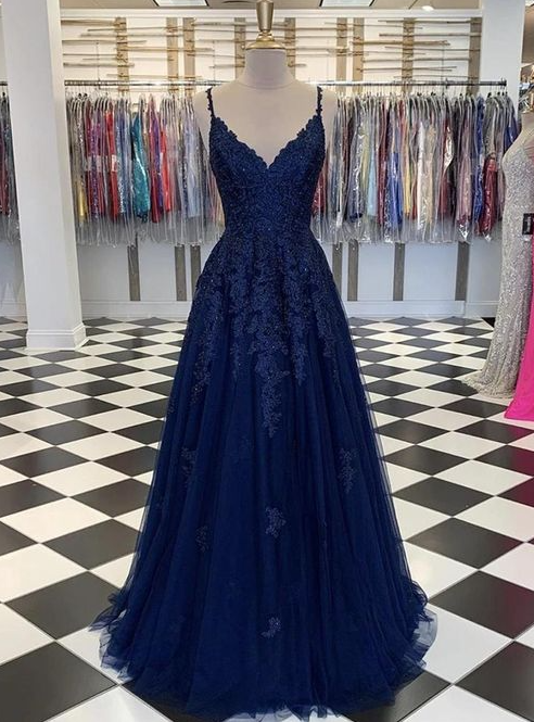 Floor-length Chiffon Prom Dresses With Lace on Luulla