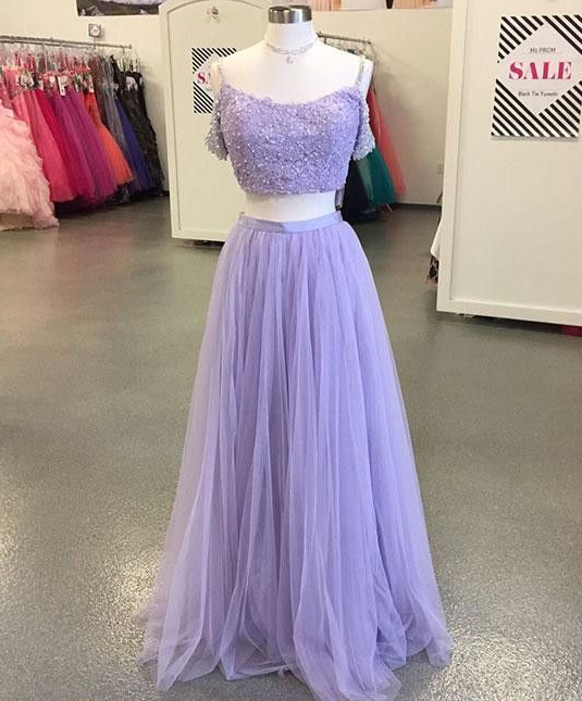 Purple Two Piece Dress
