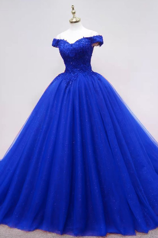 Off The Shoulder Ball Gown Prom Dress on Luulla