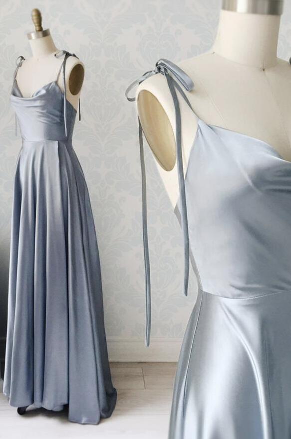 A Line Grey Prom Dress Evening Dress on Luulla