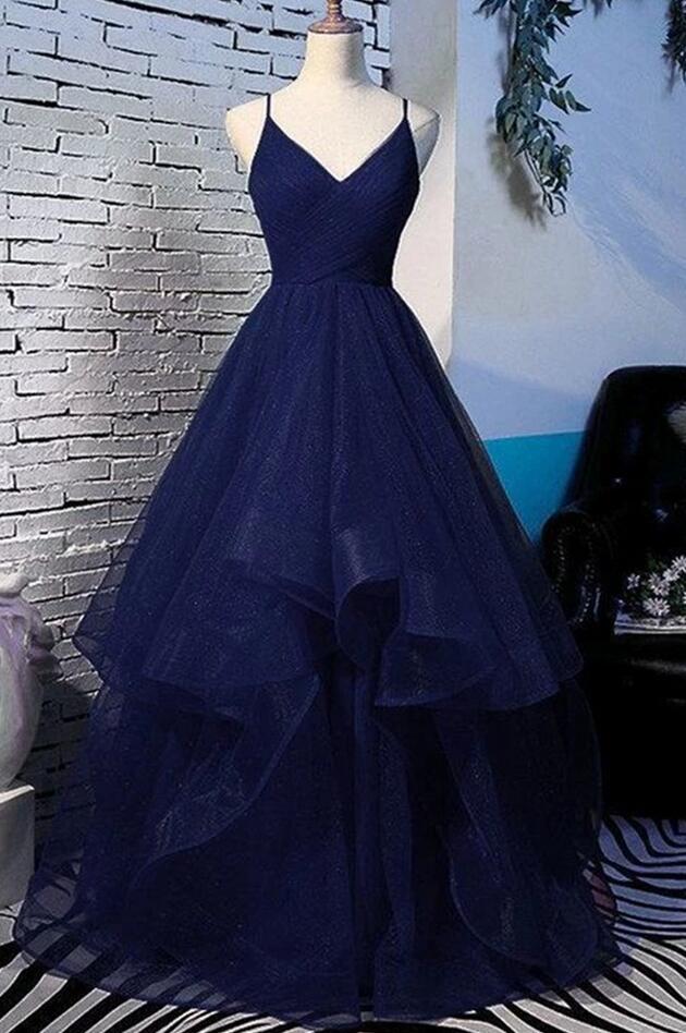 Ball Gown Navy Blue Evening Gown Prom Dress on Luulla