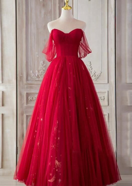 Pretty Sweetheart Sleeveless Princess Tulle Tiered Slit Long Prom Dress