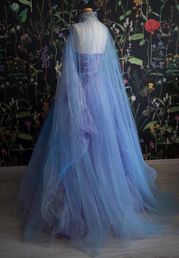 A line Blue Long Prom Dresses Party Evening Gowns     fg3091 main image 0