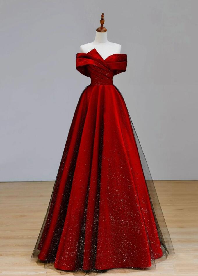 A-Line Red Sweetheart Satin Short Homecoming Dress with Mirror cuts VK24090605