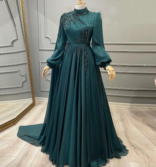 Sleeveless A-line Dress - Teal