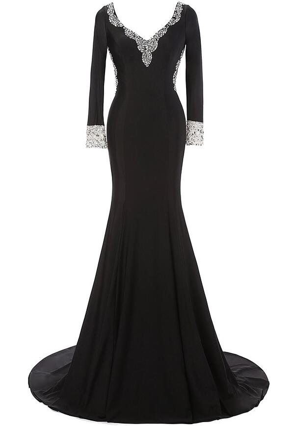 Sexy Mermaid Long Prom Dresses Formal Evening Dresses Y6689 main image 1
