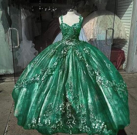 Sexy Green Ball Gown Prom Dresses Long Evening Dresses on Luulla